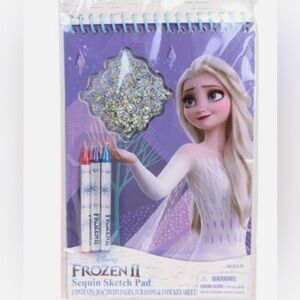 Disney Frozen II Glitter Activity Set with Crayons, Sketch Pad, Stickers